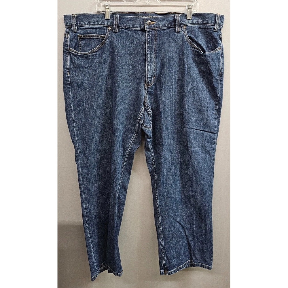 Duluth Trading Company Flex Ballroom Weekender Relaxed Fit Jeans Mens 46x30 Blue